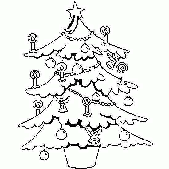 Dibujo gratuito Árbol de Navidad #167447 de la coleccion Fiestas y Celebraciones para imprimir