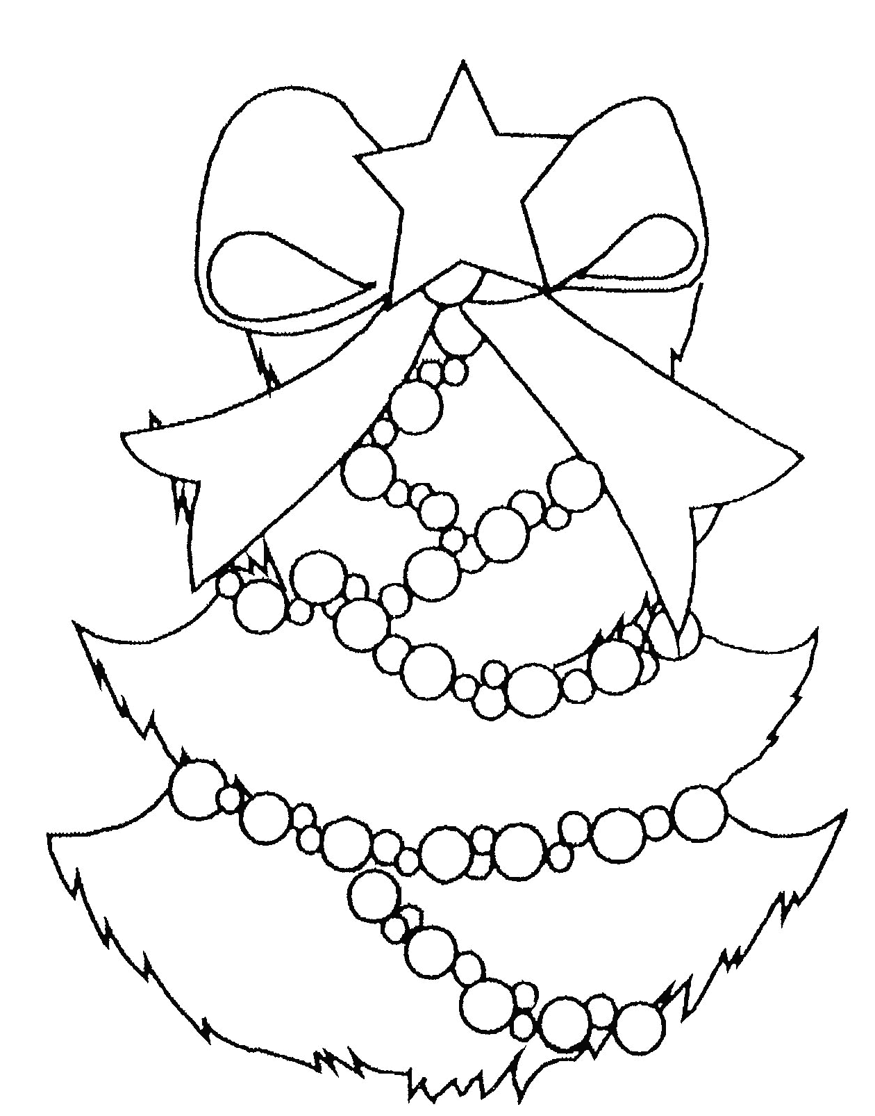 Dibujo gratuito Árbol de Navidad #167467 de la coleccion Fiestas y Celebraciones para imprimir
