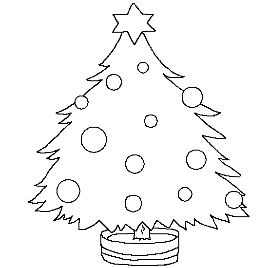 Dibujo gratuito Árbol de Navidad #167486 de la coleccion Fiestas y Celebraciones para imprimir