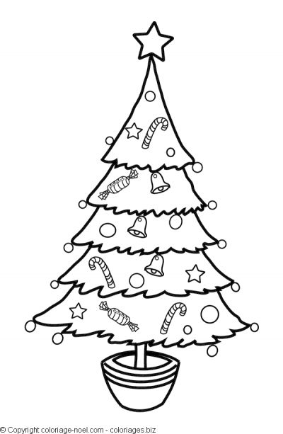 Dibujo gratuito Árbol de Navidad #167498 de la coleccion Fiestas y Celebraciones para imprimir
