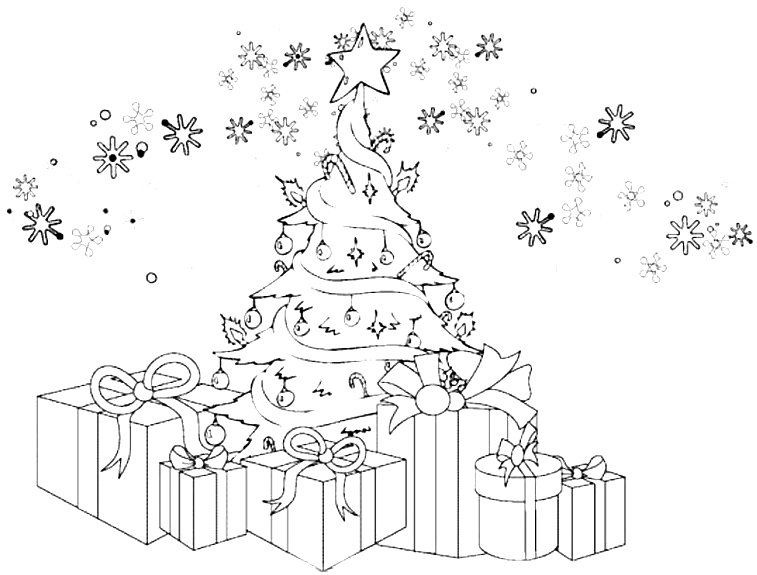 Dibujo gratuito Árbol de Navidad #167547 de la coleccion Fiestas y Celebraciones para imprimir