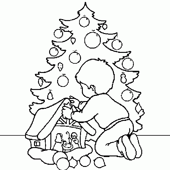 Dibujo gratuito Árbol de Navidad #167598 de la coleccion Fiestas y Celebraciones para imprimir