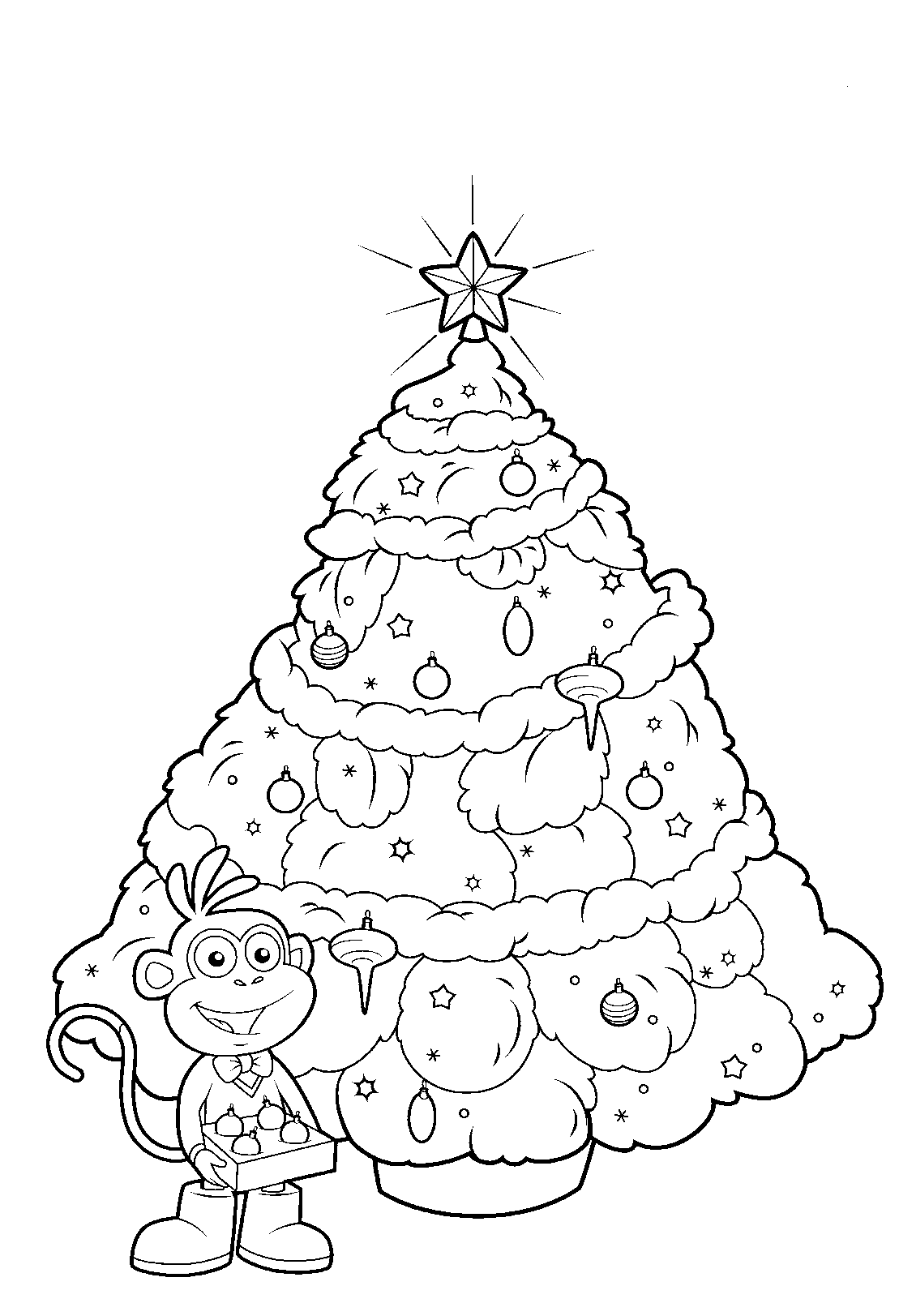 Dibujo gratuito Árbol de Navidad #167661 de la coleccion Fiestas y Celebraciones para imprimir