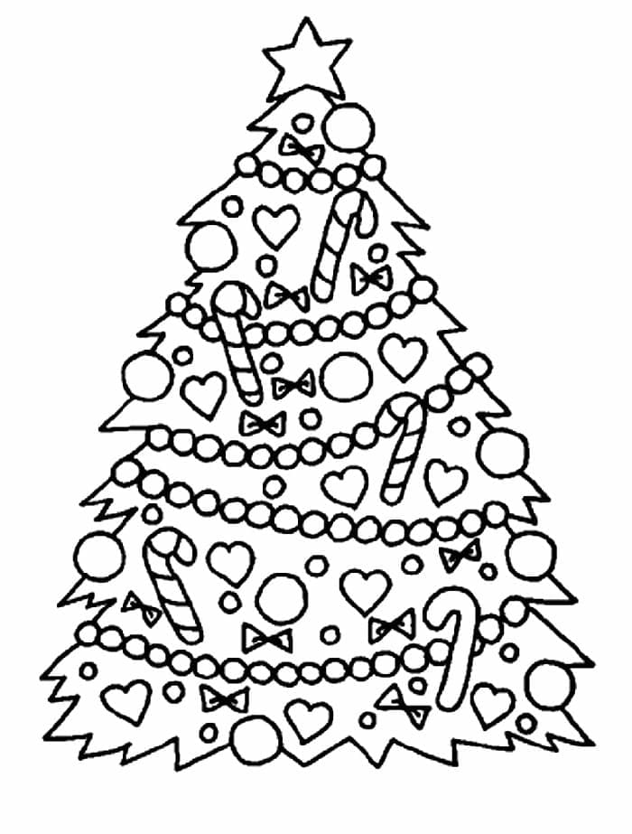 Dibujo gratuito Árbol de Navidad #176122 de la coleccion Fiestas y Celebraciones para imprimir