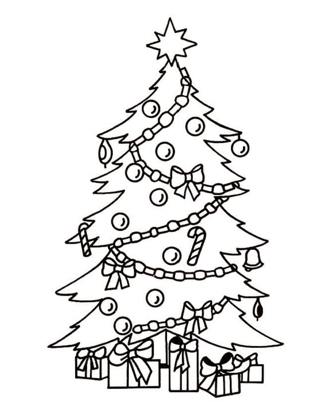 Dibujo gratuito Árbol de Navidad #176127 de la coleccion Fiestas y Celebraciones para imprimir
