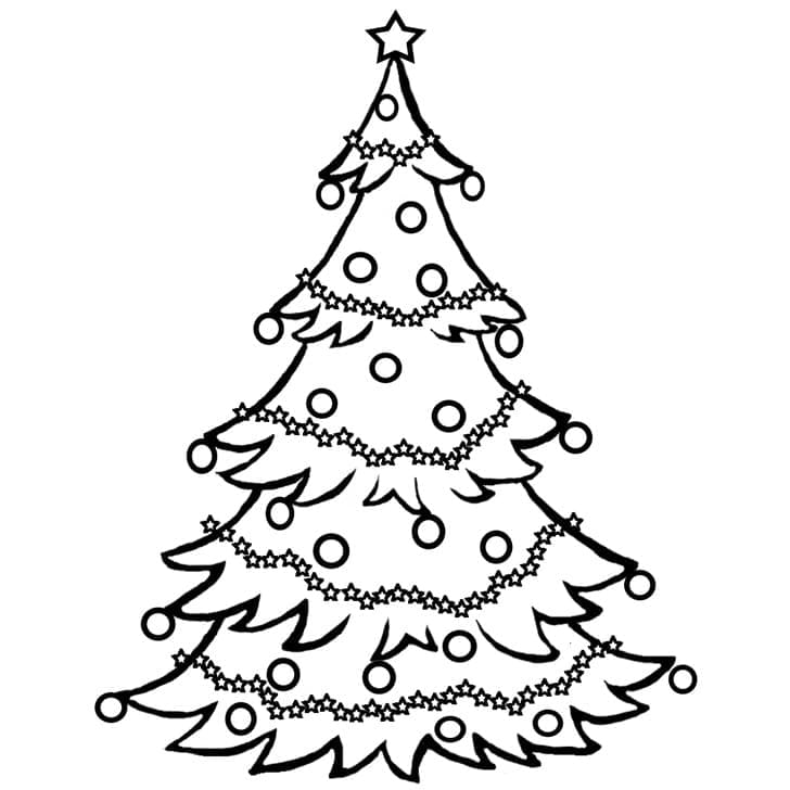 Dibujo gratuito Árbol de Navidad #176133 de la coleccion Fiestas y Celebraciones para imprimir
