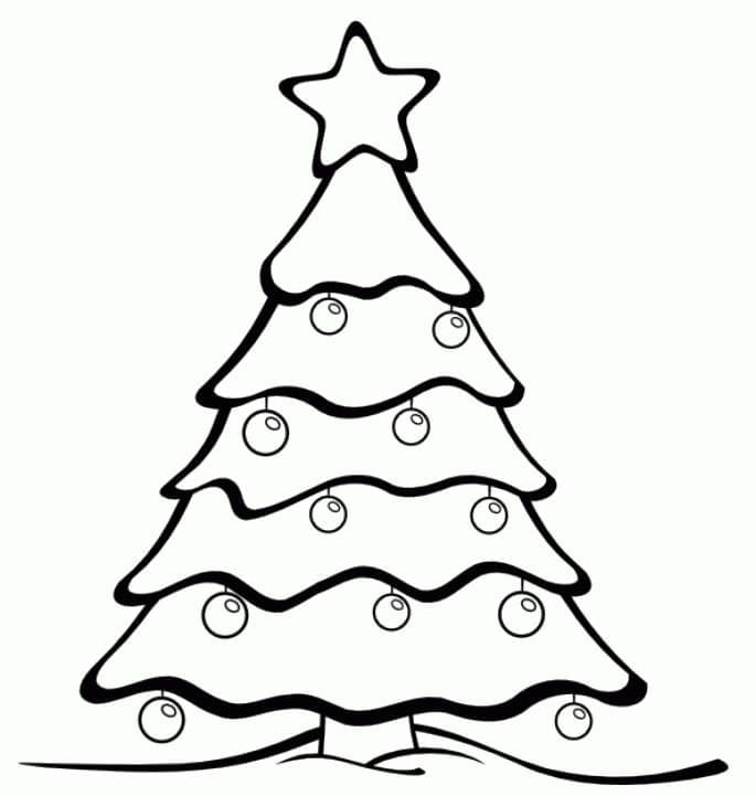 Dibujo gratuito Árbol de Navidad #176152 de la coleccion Fiestas y Celebraciones para imprimir