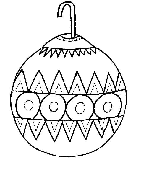 Dibujo gratuito Bola de Navidad #176207 de la coleccion Fiestas y Celebraciones para imprimir