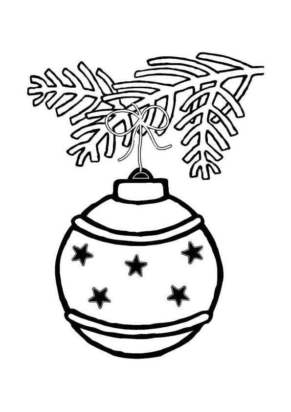Dibujo gratuito Bola de Navidad #176211 de la coleccion Fiestas y Celebraciones para imprimir