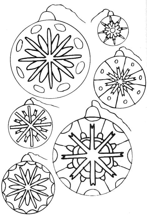 Dibujo gratuito Bola de Navidad #176225 de la coleccion Fiestas y Celebraciones para imprimir