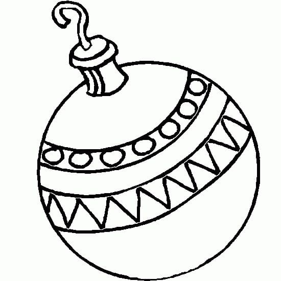 Dibujo gratuito Bola de Navidad #176239 de la coleccion Fiestas y Celebraciones para imprimir