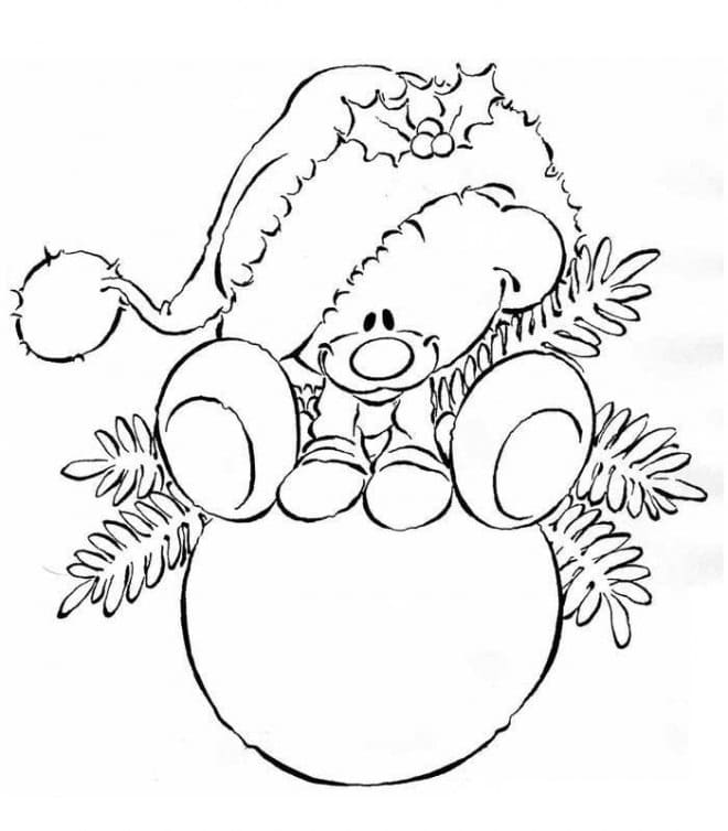 Dibujo gratuito Bola de Navidad #176240 de la coleccion Fiestas y Celebraciones para imprimir