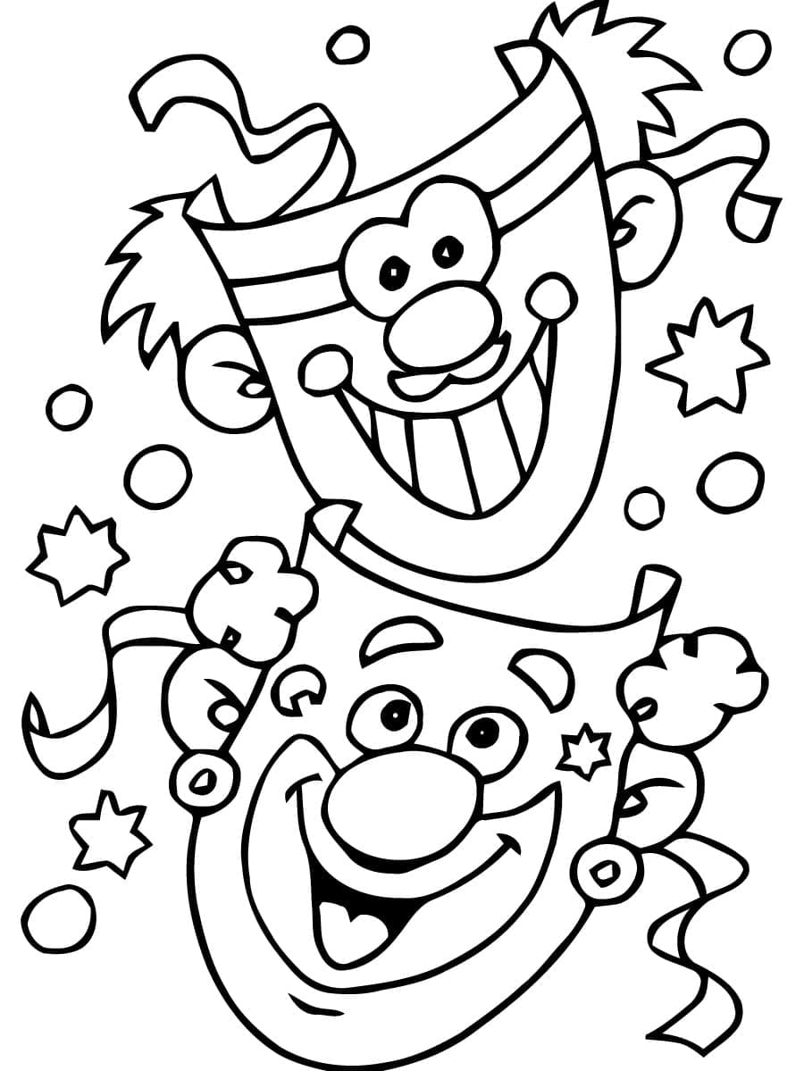 Dibujo gratuito Carnaval #174444 de la coleccion Fiestas y Celebraciones para imprimir