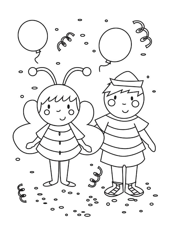 Dibujo gratuito Carnaval #174445 de la coleccion Fiestas y Celebraciones para imprimir