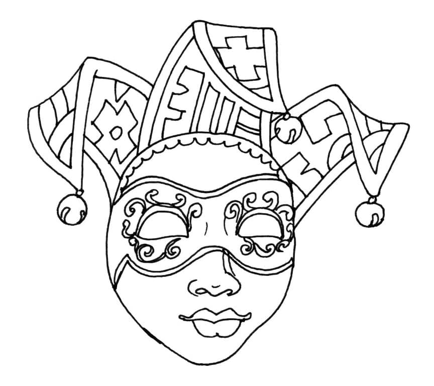 Dibujo para colorear: Carnaval (Fiestas y Celebraciones) #174467 - Dibujos para Colorear e Imprimir Gratis