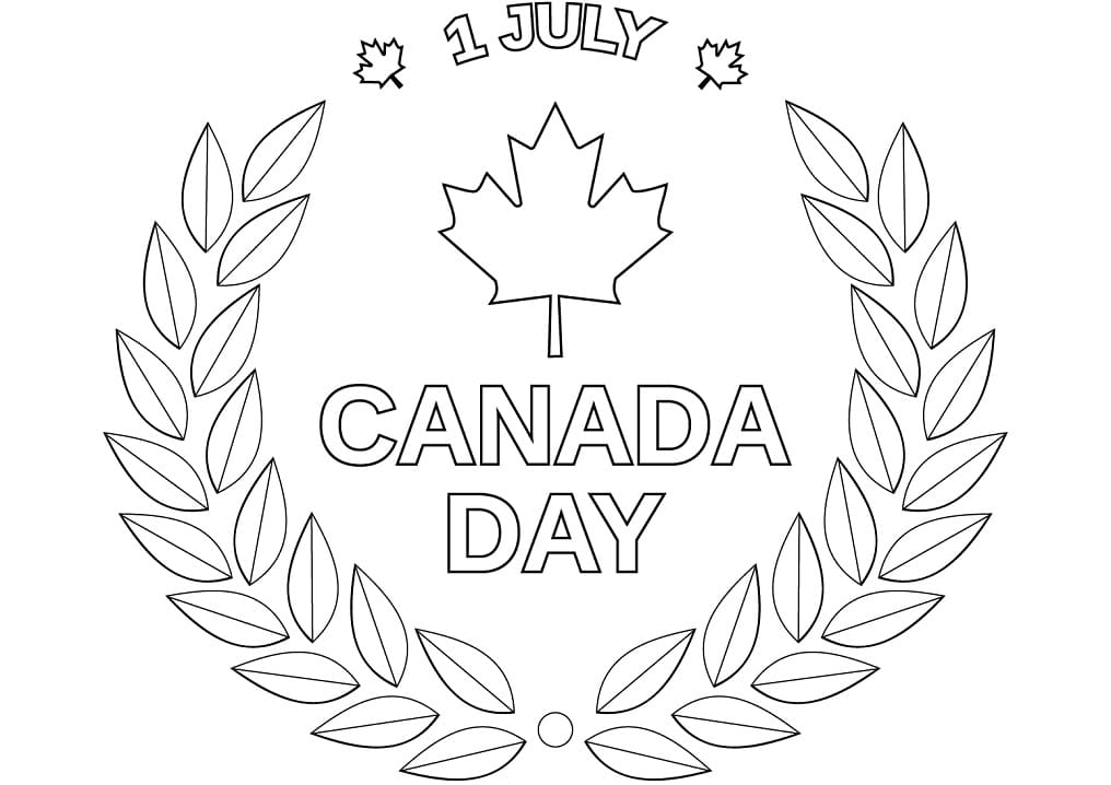 Dibujo gratuito Día de Canadá - 1 de Julio #193604 de la coleccion Fiestas y Celebraciones para imprimir