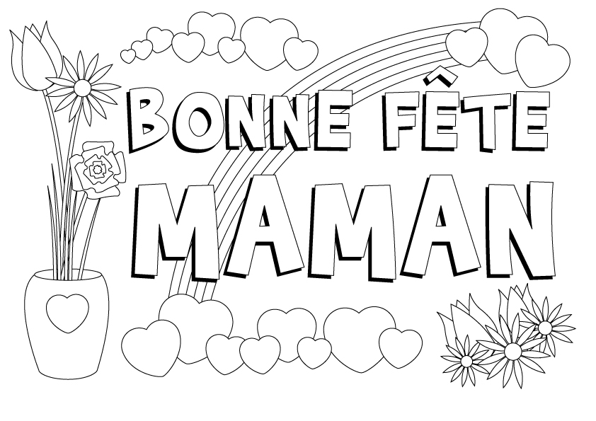 Dibujo gratuito Día de la Madre #129853 de la coleccion Fiestas y Celebraciones para imprimir