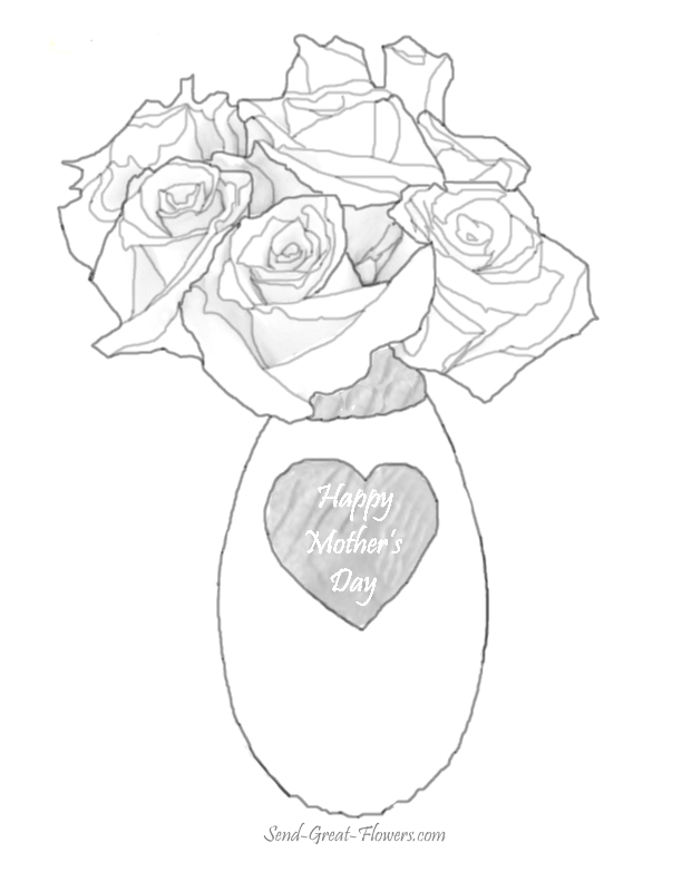 Dibujo gratuito Día de la Madre #129906 de la coleccion Fiestas y Celebraciones para imprimir