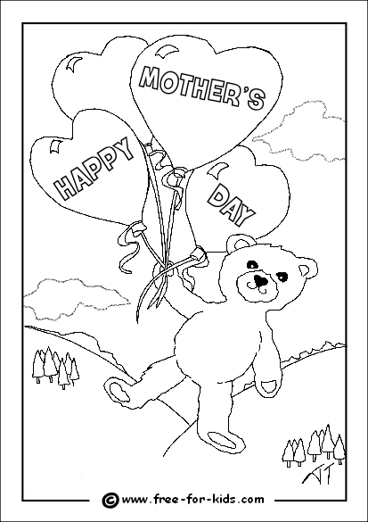 Dibujo gratuito Día de la Madre #129908 de la coleccion Fiestas y Celebraciones para imprimir