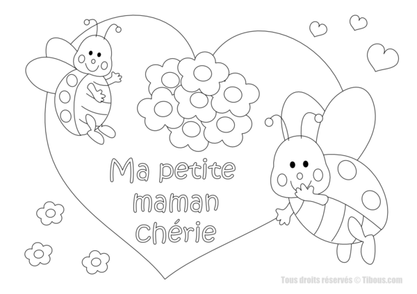 Dibujo gratuito Día de la Madre #129911 de la coleccion Fiestas y Celebraciones para imprimir