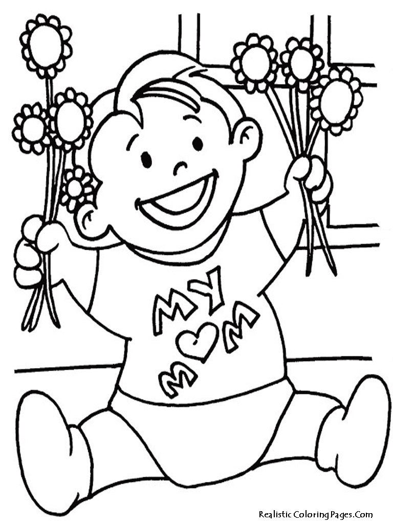 Dibujo gratuito Día de la Madre #129946 de la coleccion Fiestas y Celebraciones para imprimir