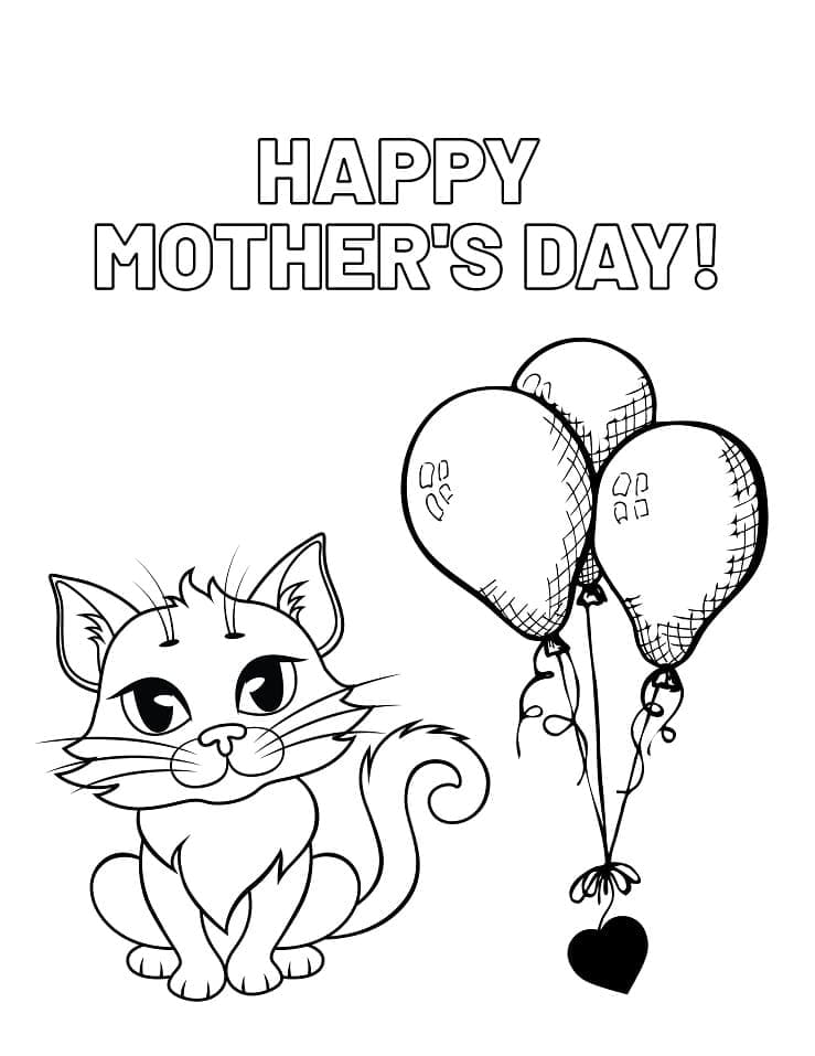 Dibujo gratuito Día de la Madre #201455 de la coleccion Fiestas y Celebraciones para imprimir
