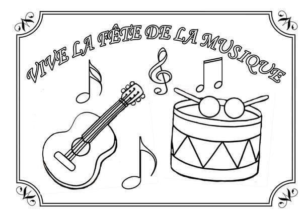 Dibujo gratuito Día de la Música #176358 de la coleccion Fiestas y Celebraciones para imprimir