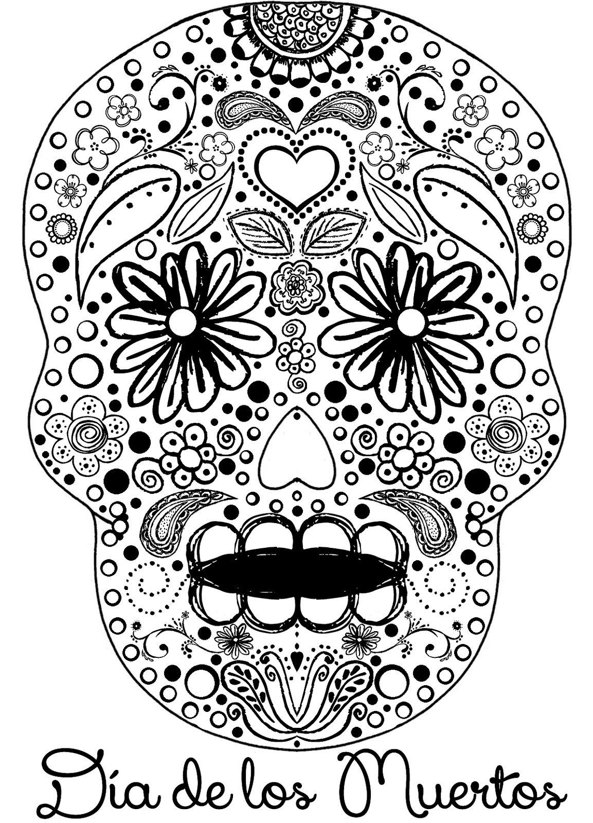 Dibujo gratuito Día de los Muertos #60189 de la coleccion Fiestas y Celebraciones para imprimir