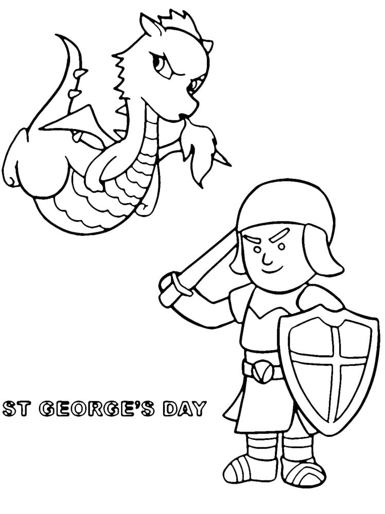 Dibujo gratuito Día de San Jorge #193424 de la coleccion Fiestas y Celebraciones para imprimir