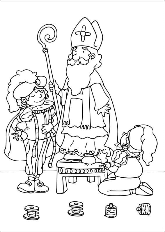 Dibujo gratuito Día de San Nicolás #180906 de la coleccion Fiestas y Celebraciones para imprimir