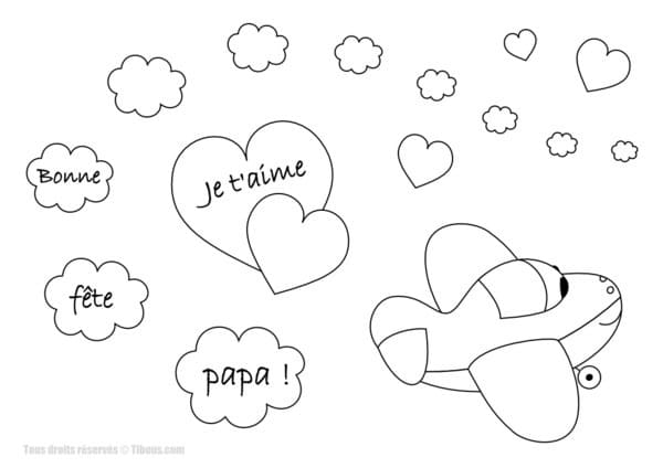 Dibujo gratuito Día del Padre #191392 de la coleccion Fiestas y Celebraciones para imprimir