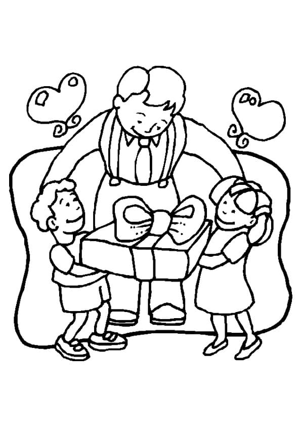 Dibujo gratuito Día del Padre #201489 de la coleccion Fiestas y Celebraciones para imprimir
