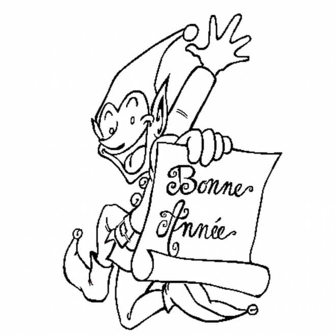 Dibujo gratuito Feliz Año Nuevo #176321 de la coleccion Fiestas y Celebraciones para imprimir
