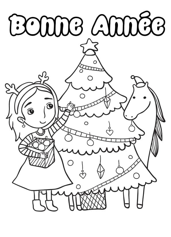 Dibujo gratuito Feliz Año Nuevo #176336 de la coleccion Fiestas y Celebraciones para imprimir