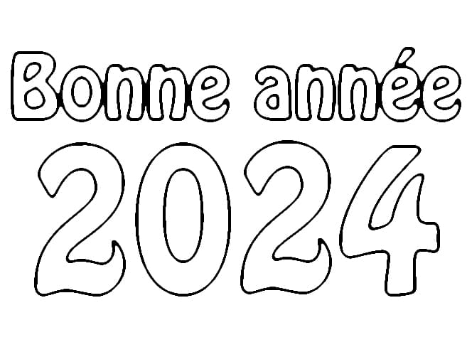 Dibujo gratuito Feliz Año Nuevo #201024 de la coleccion Fiestas y Celebraciones para imprimir
