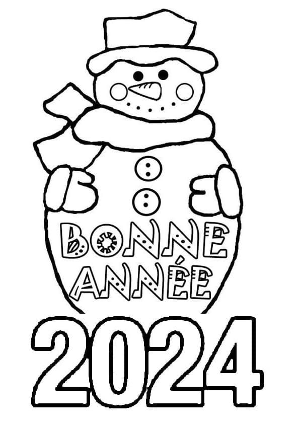 Dibujo gratuito Feliz Año Nuevo #201032 de la coleccion Fiestas y Celebraciones para imprimir