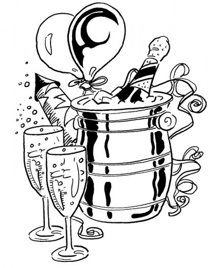 Dibujo gratuito Feliz Año Nuevo #60863 de la coleccion Fiestas y Celebraciones para imprimir