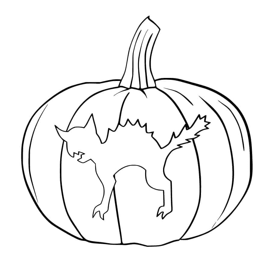 Dibujo gratuito Gato de Halloween #203954 de la coleccion Fiestas y Celebraciones para imprimir