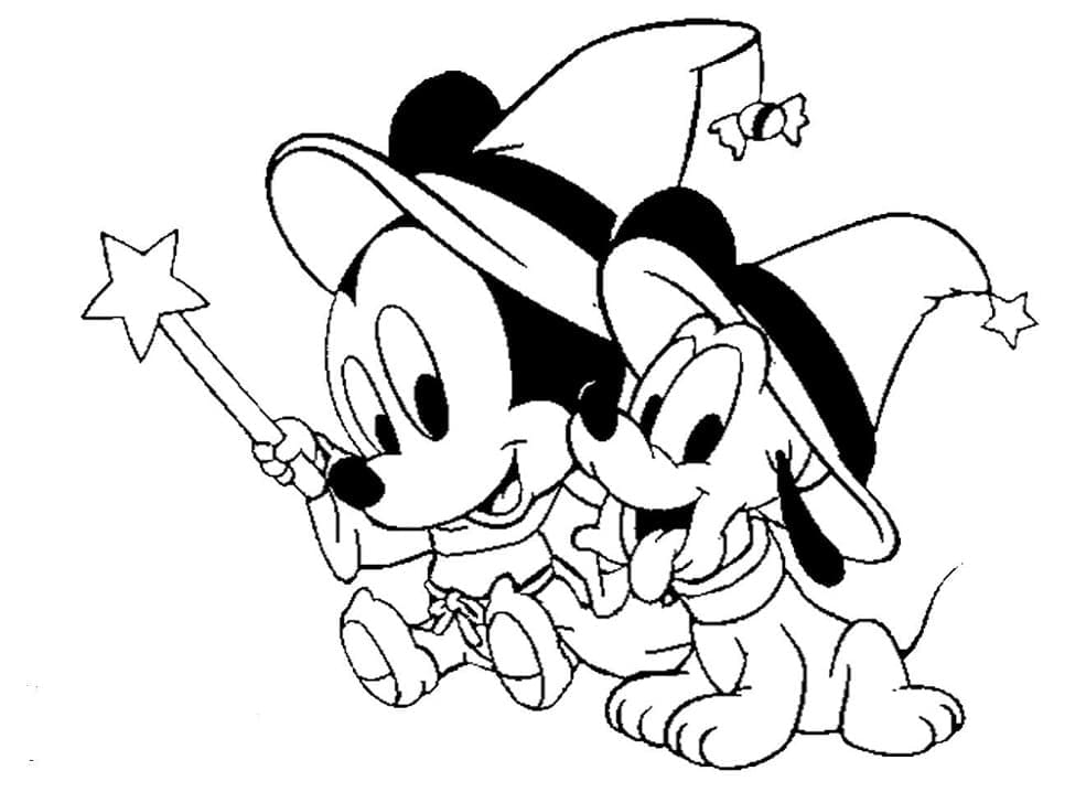 Dibujo gratuito Halloween Disney #200211 de la coleccion Fiestas y Celebraciones para imprimir