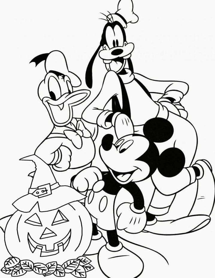 Dibujo gratuito Halloween Disney #200212 de la coleccion Fiestas y Celebraciones para imprimir