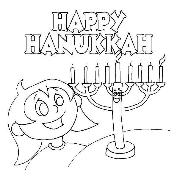 Dibujo para colorear: Hanukkah (Fiestas y Celebraciones) #59615 - Dibujos para Colorear e Imprimir Gratis