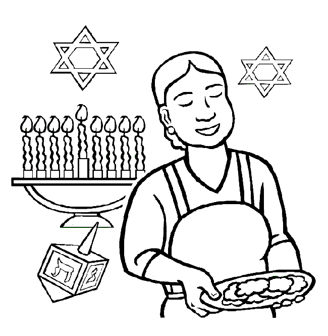 Dibujo gratuito Hanukkah #59660 de la coleccion Fiestas y Celebraciones para imprimir