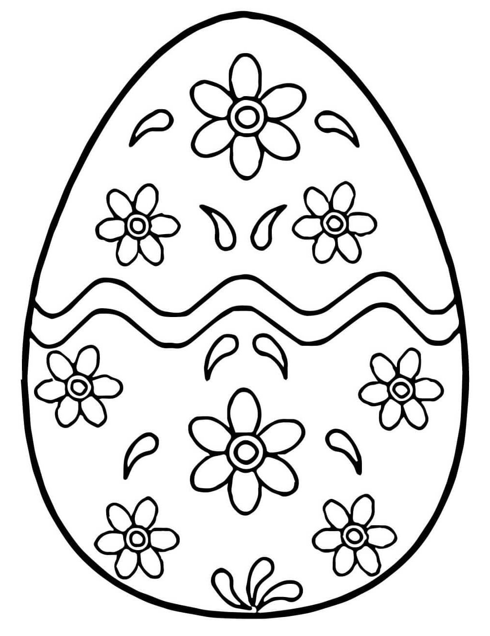 Dibujo para colorear: Huevo de Pascua (Fiestas y Celebraciones) #216055 - Dibujos para Colorear e Imprimir Gratis