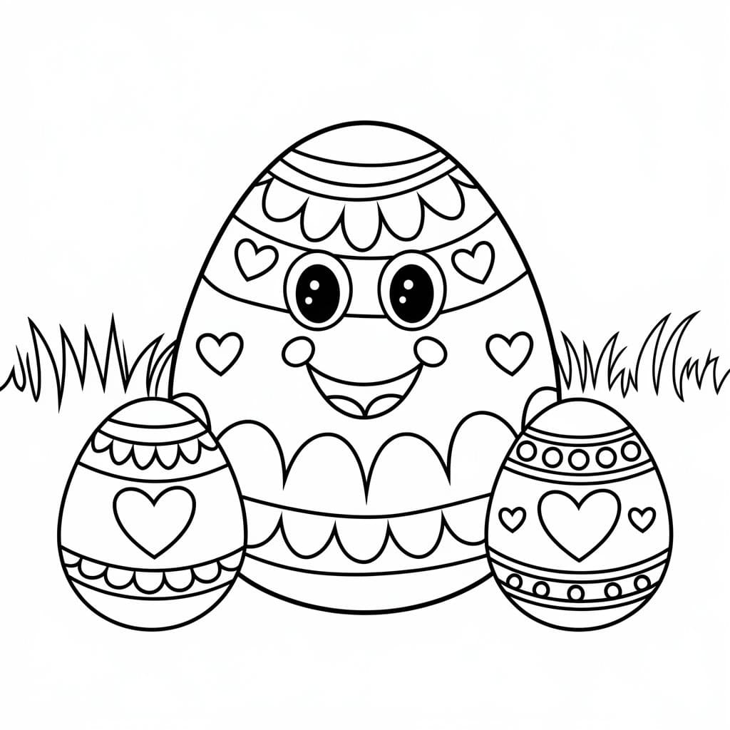 Dibujo gratuito Huevo de Pascua #216067 de la coleccion Fiestas y Celebraciones para imprimir