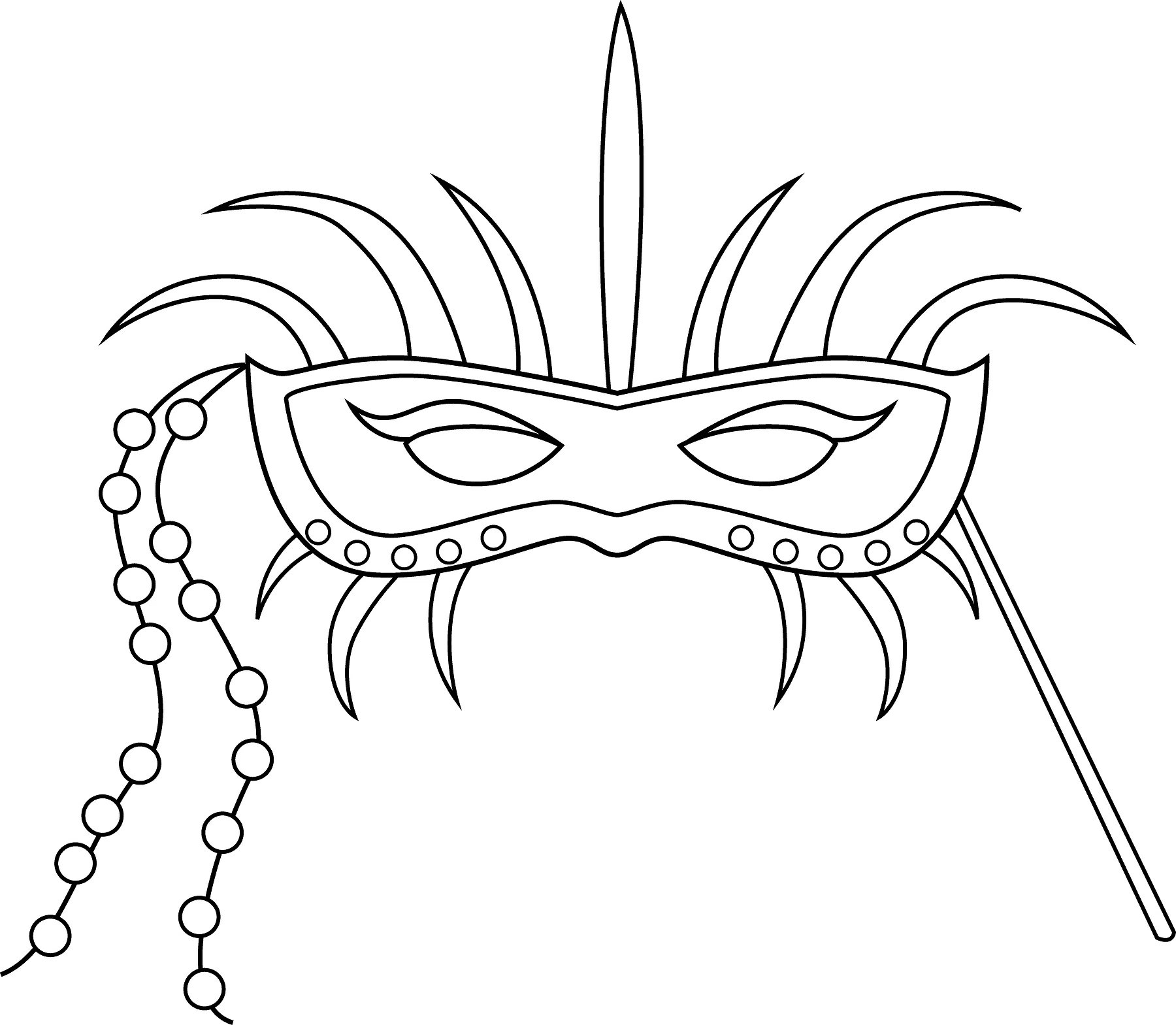 Dibujo gratuito Mardi Gras #60636 de la coleccion Fiestas y Celebraciones para imprimir
