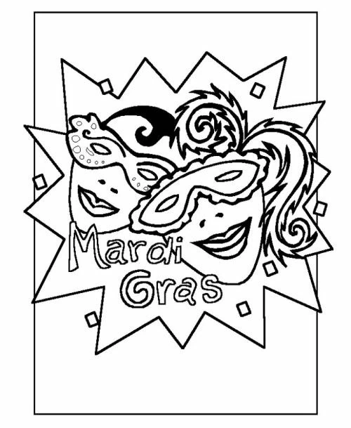 Dibujo gratuito Mardi Gras #60660 de la coleccion Fiestas y Celebraciones para imprimir