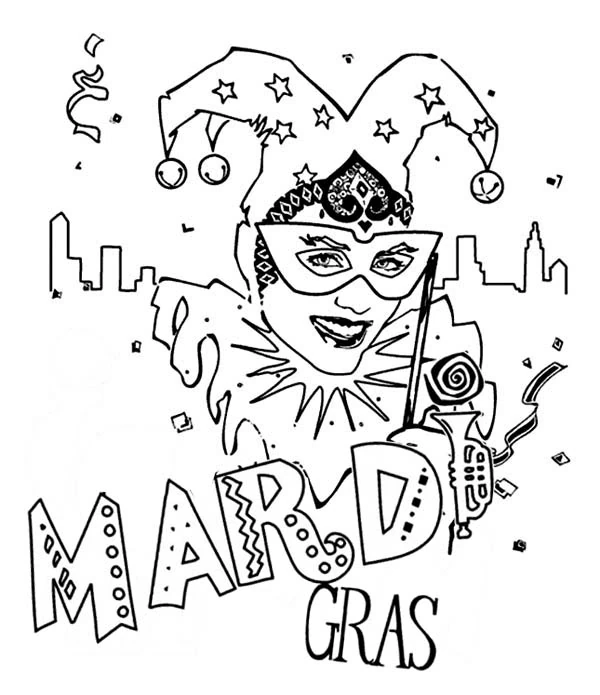 Dibujo gratuito Mardi Gras #60685 de la coleccion Fiestas y Celebraciones para imprimir