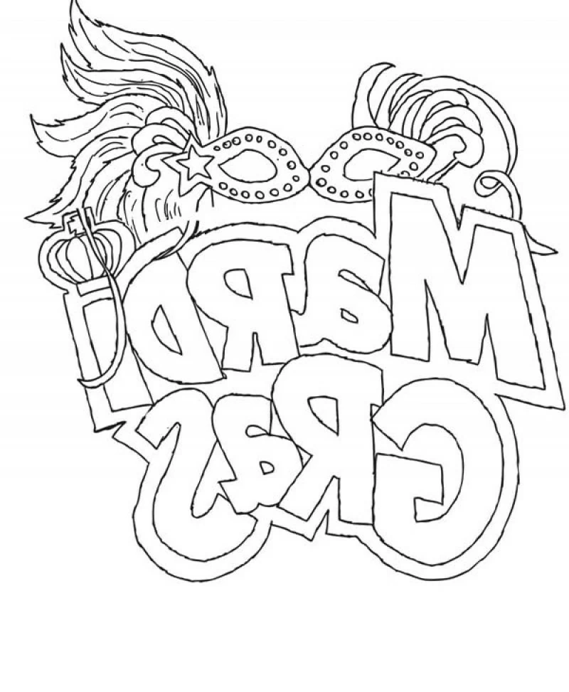Dibujo gratuito Mardi Gras #60707 de la coleccion Fiestas y Celebraciones para imprimir
