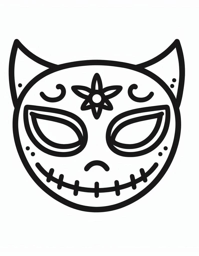 Dibujo gratuito Máscara de Halloween #216426 de la coleccion Fiestas y Celebraciones para imprimir Dibujo gratuito Máscara de Halloween #216426 de la coleccion Fiestas y Celebraciones para imprimir