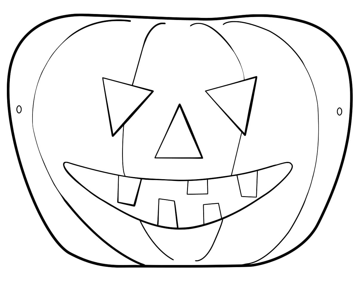 Dibujo gratuito Máscara de Halloween #216432 de la coleccion Fiestas y Celebraciones para imprimir